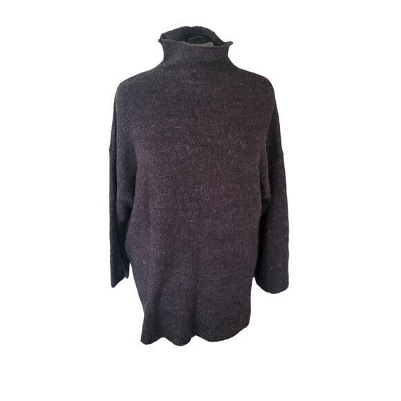 Forever 21 black/gray long sleeve turtleneck, size medium* - Picture 1 of 4